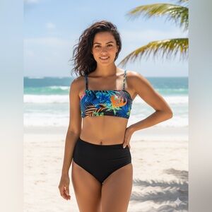 Tropical Print Bikini Set